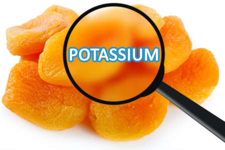 Dried apricots - fruits rich in potassium