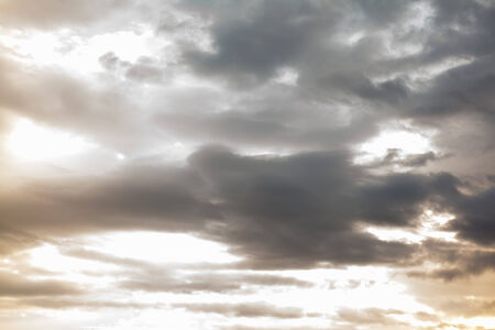 sky with clouds and sun