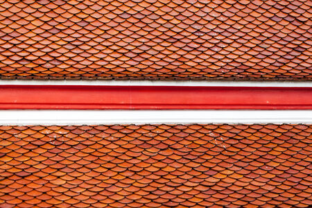 Thai art on roof Church at Thai temple.の写真素材