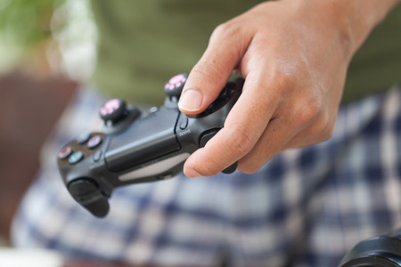 THAILAND -OCTOBER 2: the new sony dualshock 4 controller for PlayStation 4 taken in BANGKOK THAILAND on October 2, 2015.のeditorial素材