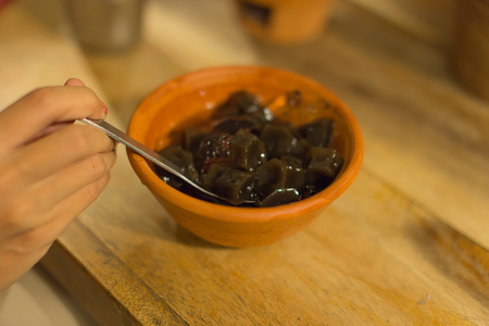 Grass jelly It's Southeast Asia Dessert