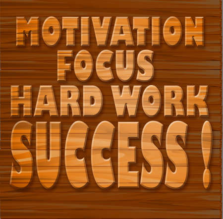 Motivation, focus, hard work, success  の写真素材