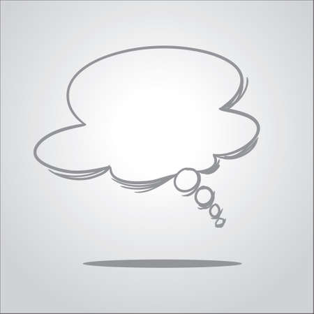 Vector illustration of dream balloon in doodle styleのイラスト素材