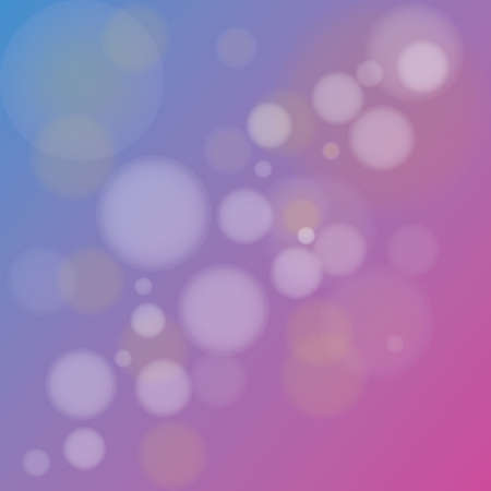 Vector illustration of Pink Purple Bokeh Background with blurry white circlesのイラスト素材