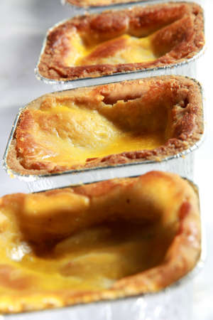 Food photography close up photo of bread pudding after baked