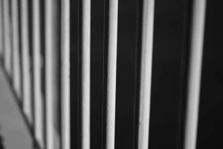 Abstract image of vertical bars in black and white monochrome photoの写真素材