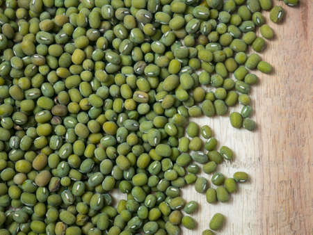Fresh raw food, Mung Beans also known as green moong, Kacang Hijau, Vigna Radiata