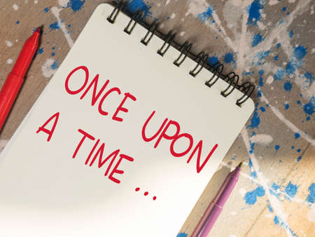 Once Upon a Time, story telling motivational inspirational quotes, words typography lettering...