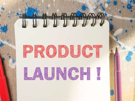 Product Launch, Motivational Business Marketing Words Quotes Concept words lettering typography...