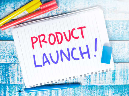 Product Launch, Motivational Business Marketing Words Quotes Concept words lettering typography...