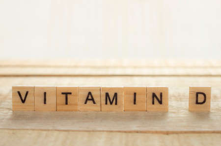 Medical and health care words writing typography lettering concept, Vitamin Dの写真素材