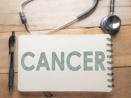 Medical and health care words writing typography lettering concept, Cancerの写真素材