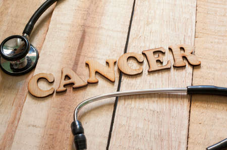 Medical and health care words writing typography lettering concept, Cancerの写真素材
