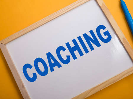 Coaching, Motivational Business Marketing Words Quotes Concept words lettering typography conceptの写真素材