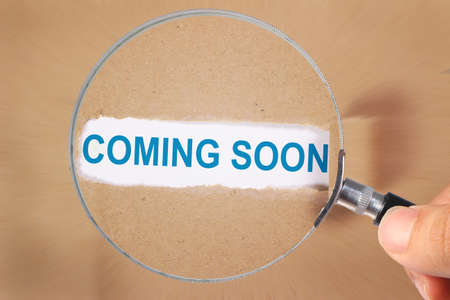 Coming Soon. Motivational inspirational business marketing words quotes lettering typography conceptの写真素材