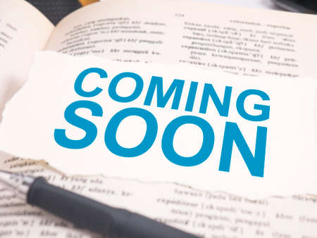 Coming Soon. Motivational inspirational business marketing words quotes lettering typography conceptの写真素材