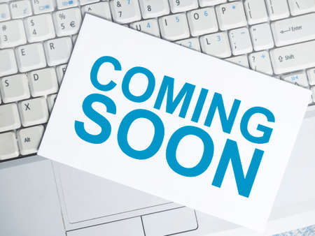 Coming Soon. Motivational inspirational business marketing words quotes lettering typography conceptの写真素材
