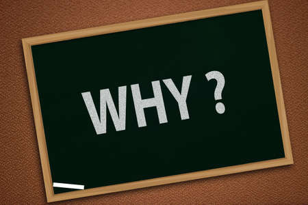 Why, questional business motivational inspirational quotes, words typography lettering conceptの写真素材