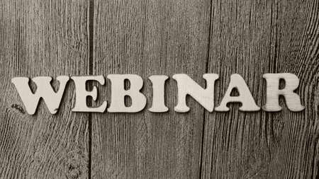 Webinar words letter. Motivational business typography quotes conceptの写真素材