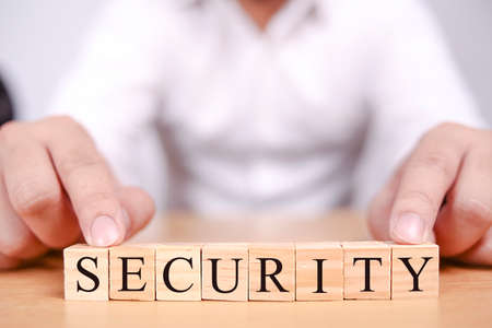 Security, Motivational Business Inspirational Words Quotes Concept words lettering typography conceptの写真素材