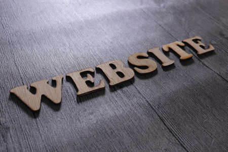 Website, internet business technology  motivational inspirational quotes, words typography top view lettering conceptの写真素材