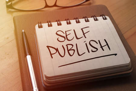 Self Publish, text words typography written on book, life and business motivational inspirational conceptの写真素材