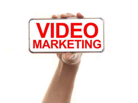 Video Marketing, text words typography written on paper, business metaphor conceptの写真素材