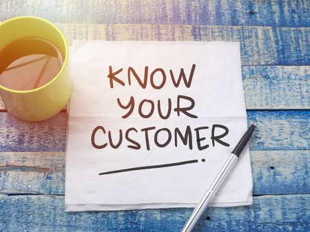 Know Your Customers, text words typography written on paper, success  life and business motivational inspirational conceptの写真素材