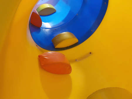 Colorful empty children indoor playground, toys playing arcade arenaの写真素材