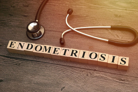 Endometriosis, text words typography written with wooden letter, health and medical conceptの写真素材