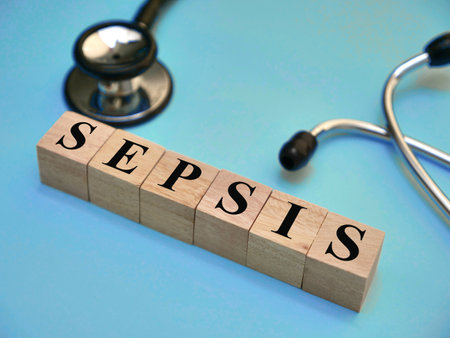 Sepsis, text words typography written on wooden letter, health and medical conceptの写真素材