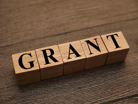 Grant, text words typography written with wooden letter, life and business motivational inspirational conceptの写真素材