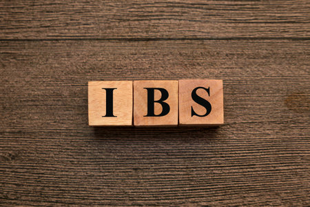 IBS irritable bowel syndrome, text words typography written on wooden letter, health and medical conceptの写真素材