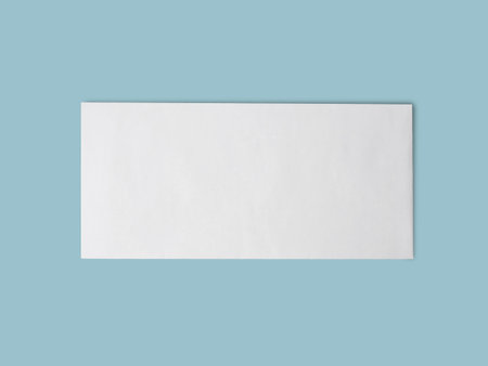 Envelope mock up, white blank empty copy space paper template