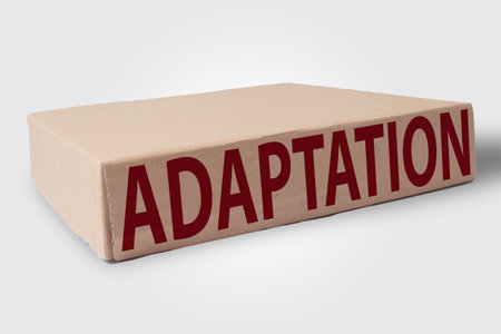 Adaptation, business term concept, text on wooden letteringの写真素材