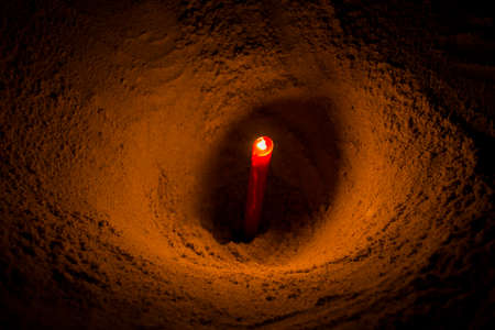 The flame of the lamp, the lamp lights,lighting,flames. visible noise due to high iso.の写真素材