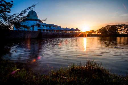 Beautiful view of An-Nur Mosque at Petronas Technology University Seri Iskandar,Perak,Malaysia...