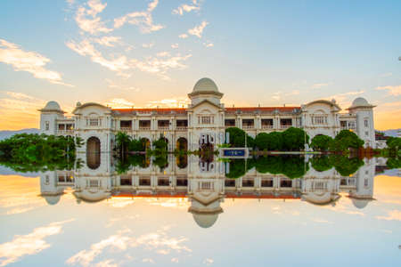 Beautiful view of Ipoh Railway Station,Perak,Malaysia during sunset.のeditorial素材