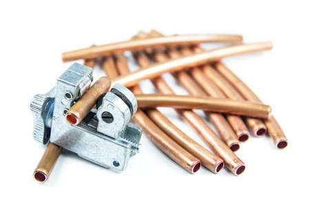 Tube cutters and copper Pipeの写真素材