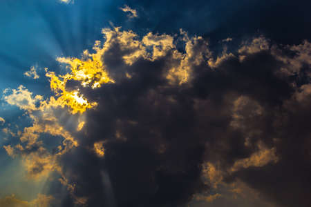 Silhouette of cloudの写真素材