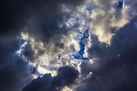 Close up shot abtract form of cloud