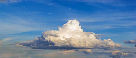 Panorama shot abstract form of cloud