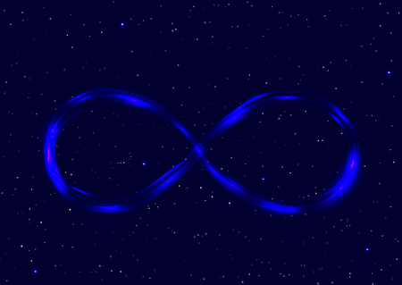 Infinity sign in the Universeのイラスト素材
