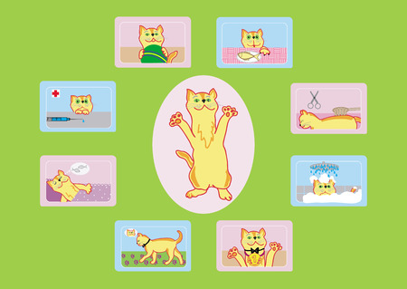Cat's lifeのイラスト素材