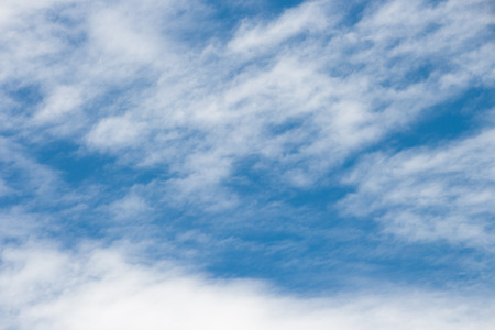 blue sky with cloud closeupの写真素材