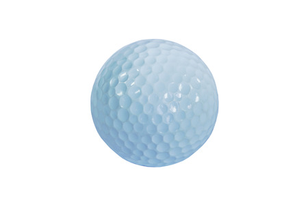 golf ball on white backgroundの写真素材