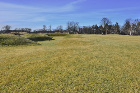 Views of the golf course in the parkの写真素材
