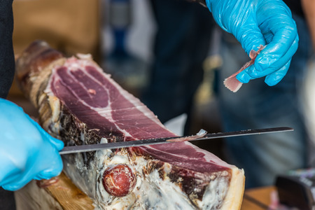 Meat prosciutto.の写真素材