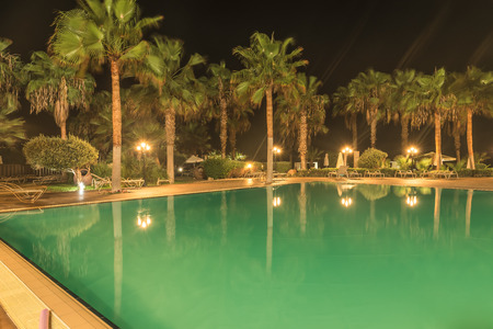 Detail of a beautiful swimming pool.のeditorial素材