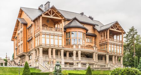 Kiev, Ukraine - June 6, 2017: Panorama of the residence of the former Ukrainian President Yanukovych in Mezhyhiria near Kiev.のeditorial素材